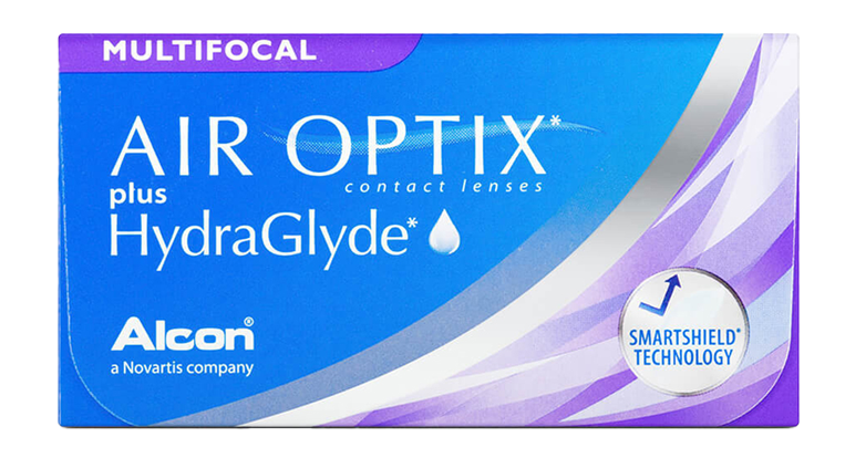 Caixa de Lentes Air Optix plus HydraGlyde Multifocal