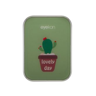 Estojo porta lentes Eco Planta + Pinça e Ventosa Vermelho