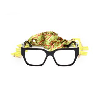 Óculos de Grau Guess GU 2987 41 54 e Acetato Preto Brilho e Haste com detalhes