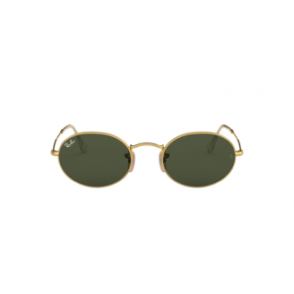 Óculos de Sol Ray-Ban Oval RB 3547 001/31 Verde e Dourado 54