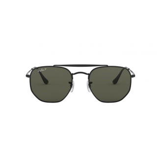 Óculos de Sol Ray-Ban Marshal RB 3648N  002/58 Cinza Total Polarizado e Preto 52