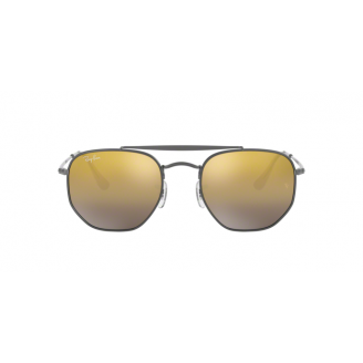 Óculos de Sol Ray-Ban Marshal RB 3648N 004/13 Marrom degradê Espelhado dourado e Grafite 54
