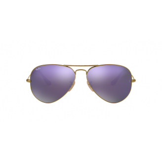 Óculos de Sol Ray-Ban Aviator RB 3025 167/4K Espelhada Marrom Lilás e Bronze Escovado 58
