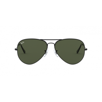 Óculos de Sol Ray-Ban Aviator RB 3026 L2821 Lente Verde e armação preta 62
