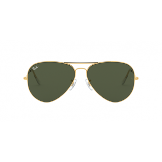 Óculos de Sol Ray-Ban Aviator RB 3026 L2846 lente verde e armação dourada 62