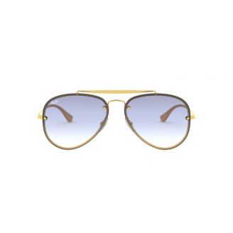 Óculos de Sol Ray-Ban Blaze Aviador 3584 001/19 Azul degradê com Dourado 001-19-61