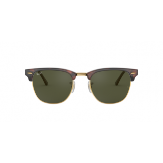 Óculos de Sol Ray-Ban Clubmaster RB 3016L W0366 Verde e Tartaruga/Dourado 51