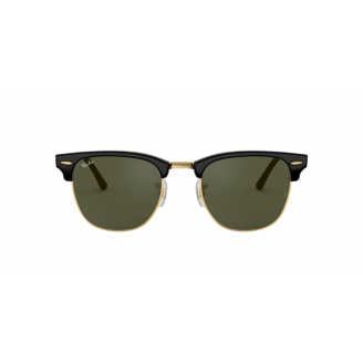 Óculos de Sol Ray-Ban Clubmaster RB 3016 W0365 Verde e Preto/Dourado 49
