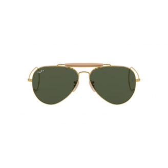 Óculos de Sol Ray-Ban Outdoorman RB 3030 L0216 Verde e Dourado 58