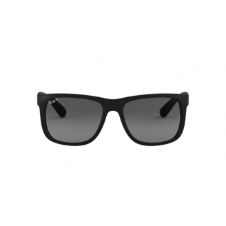 Óculos de Sol Ray-Ban Justin RB 4165 622/T3 Cinza Degradê Polarizado e Preto Fosco 55