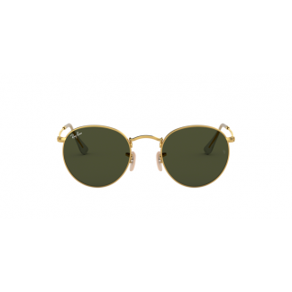 Óculos de Sol Ray-Ban Round RB 3447 001 Lente Verde e Armação Dourada 50