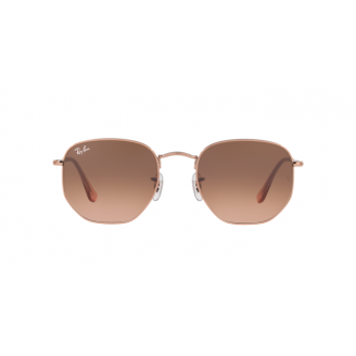 Óculos de Sol Ray-Ban Hexagonal RB 3548NL 9069A5 Pink Gradlent Brown + ar blue e Bronze/Cobre 54
