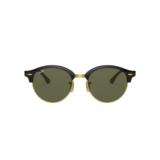 Óculos de Sol Ray-Ban Clubround RB 4246 901 Verde e Preto/Dourado 51