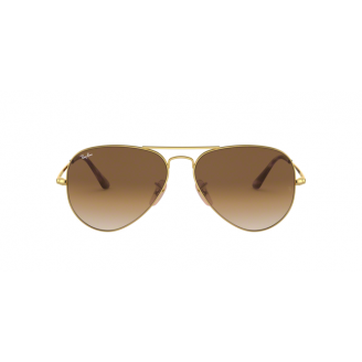 Óculos de Sol Ray-Ban Aviator RB 3689  914751 marrom e Dourado 58