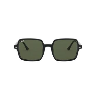 Óculos de Sol Ray-Ban Square RB 1973 901/31  Verde escuro e Preto Brilho 53
