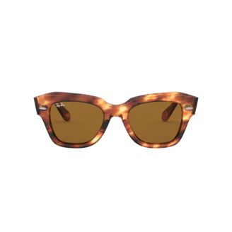 Óculos de Sol Ray-Ban State Street RB 2186 954/33 Marrom e Havana Claro 49
