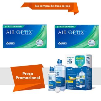 Air Optix para Astigmatismo com Renu Fresh