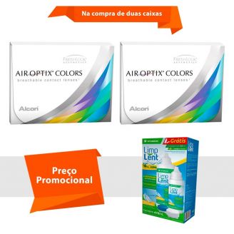 Air Optix Colors sem Grau com Limp Lent