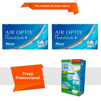 Air Optix Plus Hydraglyde com Limp Lent