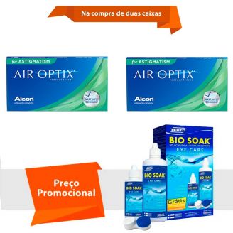 Air Optix para Astigmatismo com Bio Soak