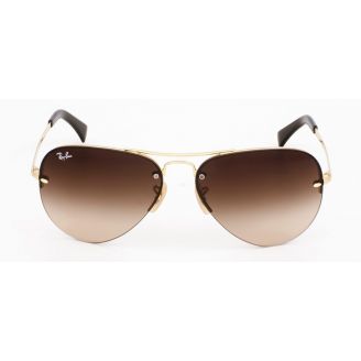 Óculos de Sol Ray-Ban Highstreet RB 3449 Marrom Degradê e Dourado 59