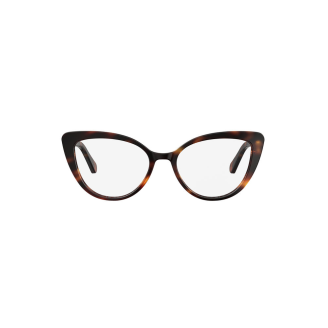 Óculos de Grau Love Moschino MOL 500 86 54 e Acetato Tartaruga escuro