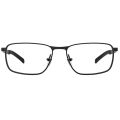 Óculos de Grau HB Ductenium0542-0243-56 Retangular e Metal MATTE BLACK DEMO