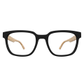 Óculos de Grau HB Polytech 0449 0261 52 e Acetato M BLACK/WOOD DEMO