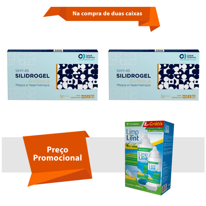 Combo Silidrogel Asférica Com Limp Lent