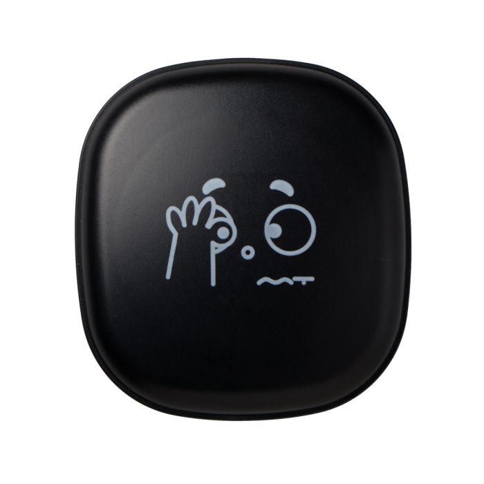 Estojo porta lentes Face + Pinça e Ventosa Preto