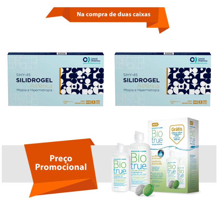 Combo Silidrogel Asférica Com Biotrue