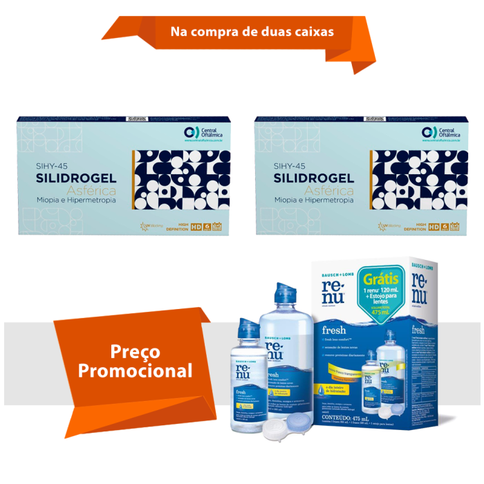 Combo Silidrogel Asférica Com Renu Fresh