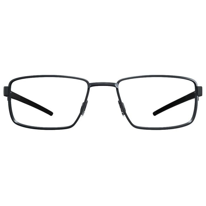 Óculos de Grau HB Duotech 93422-0483-55 Retangular e Metal MATTE BLACK