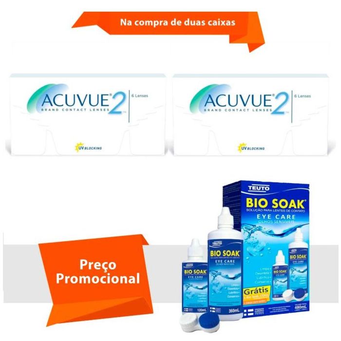 Combo Acuvue 2 com Bio Soak
