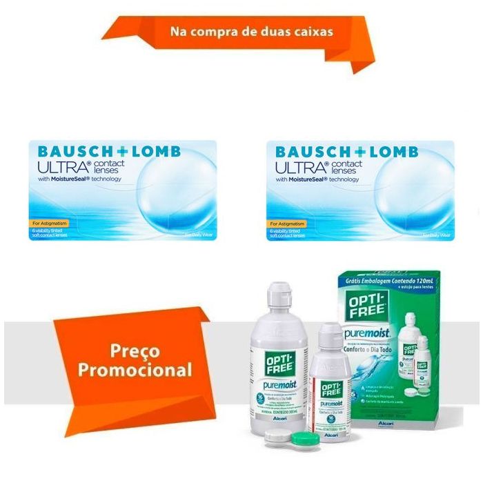Combo Ultra para Astigmatismo com Opti Free