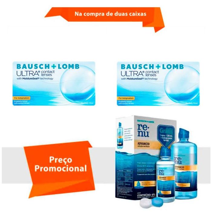 Combo Ultra para Astigmatismo com Renu Advanced