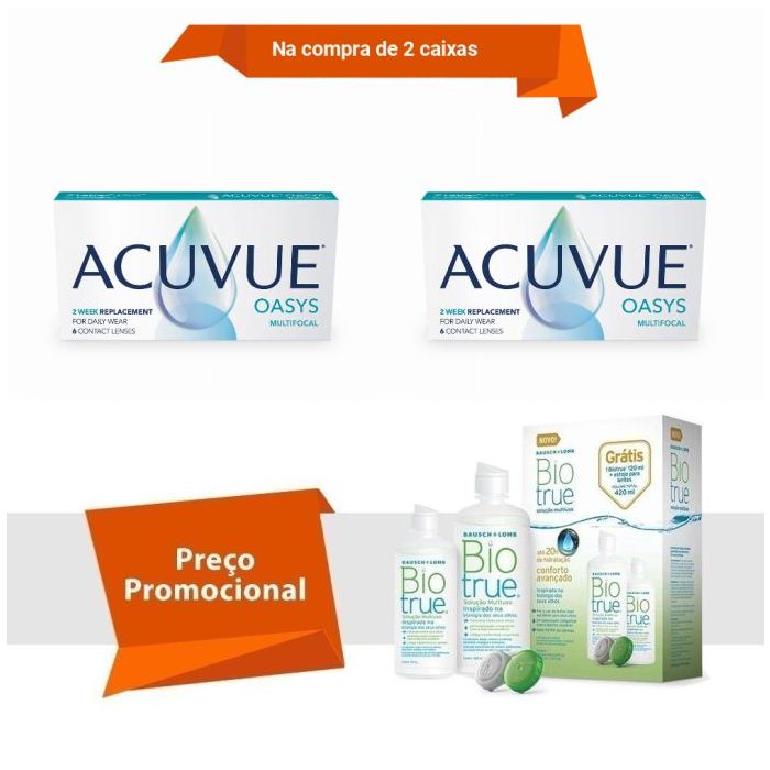 Combo Acuvue Oasys Multifocal Com BioTrue