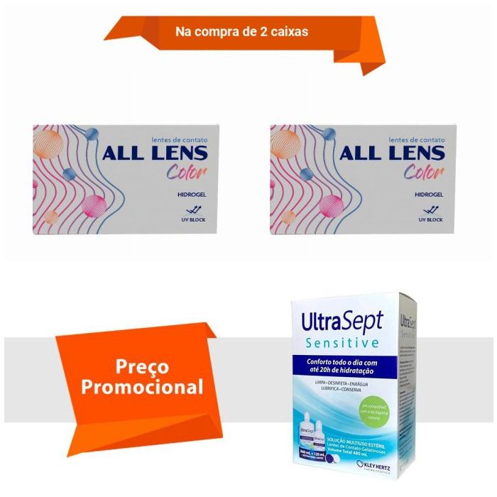 Combo All Lens Color - Anual Com UltraSept Sensitive