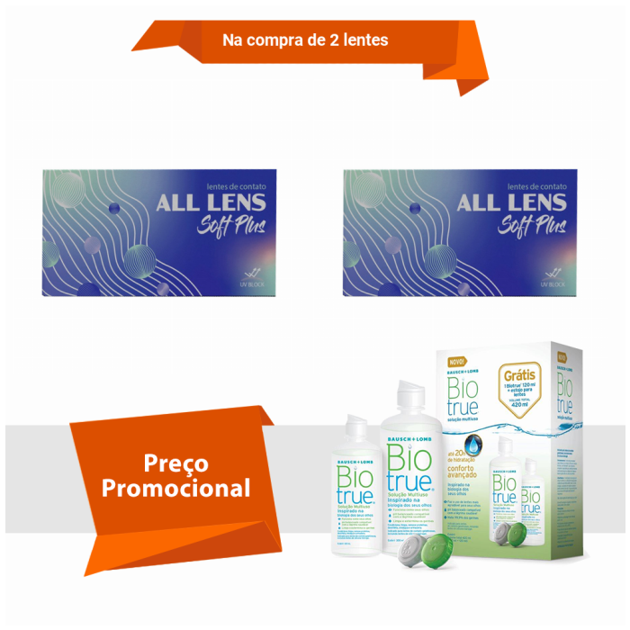 Combo All Lens Soft Plus - Anual Com BioTrue