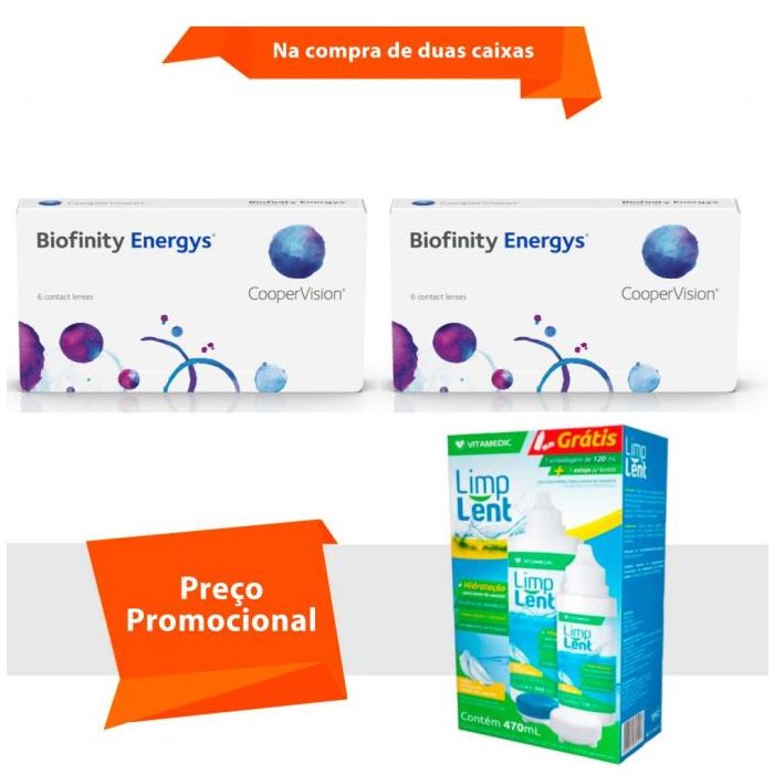 Combo Biofinity Energys com Limp Lent