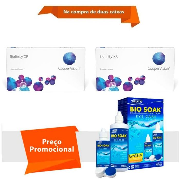 Combo Biofinity XR com Bio Soak