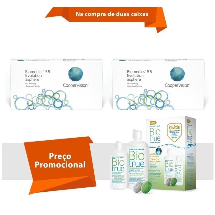Combo Biomedics 55 Evolution com BioTrue