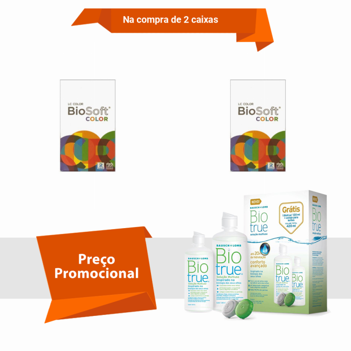 Combo BioSoft Color Sem Grau com BioTrue