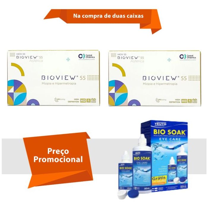 Combo Bioview 55 UV Asférica Com Bio Soak