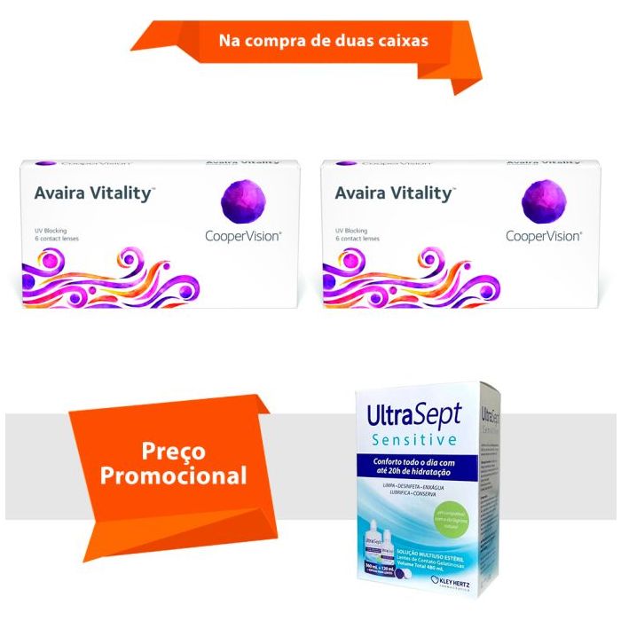 Combo Avaira Vitality com UltraSept Sensitive