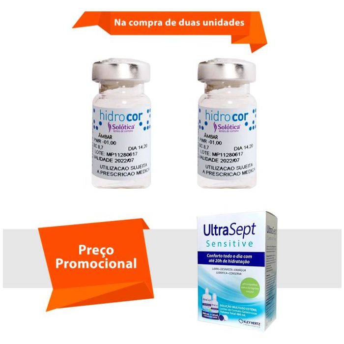 Combo Hidrocor Com Grau com UltraSept Sensitive