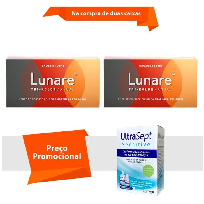 Combo Lunare Tri-Kolor Anual com Grau com UltraSept Sensitive