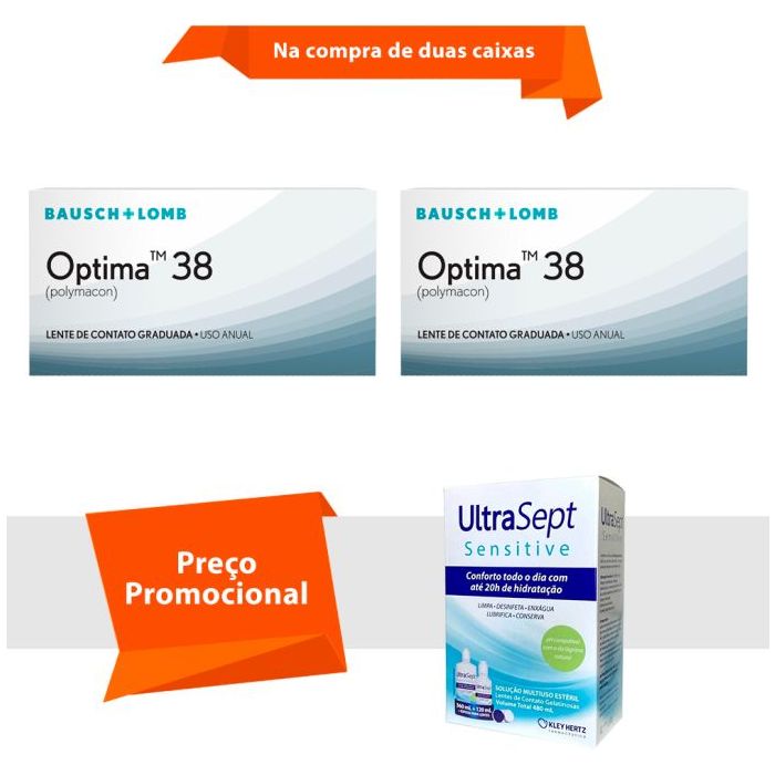 Combo Optima 38 com UltraSept Sensitive