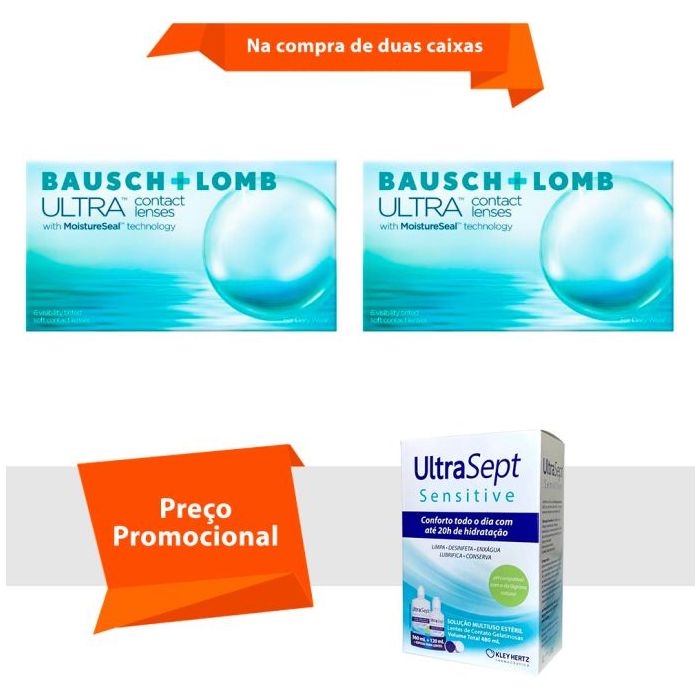 Combo Lente Ultra com UltraSept Sensitive