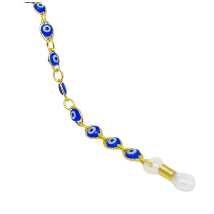 Cordão para óculos em metal Olho Grego Vanin